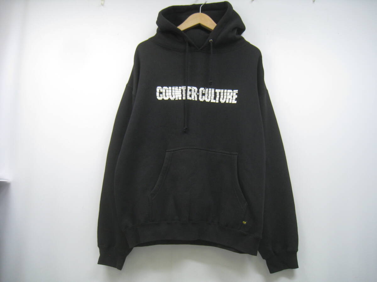 Counter Culture カウンター カルチャー パーカー 裏起毛 黒 ブラック サイズS拍卖