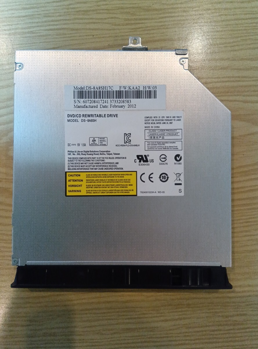 ASUS X54C-SX278V用  DVDマルチドライブ DS-8A8SH拍卖