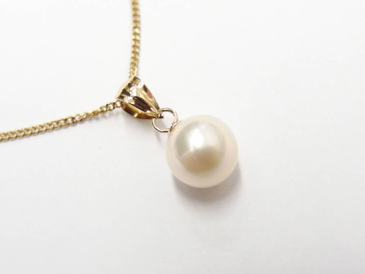 K18 パール6mm 40cm ネックレス /R4343拍卖