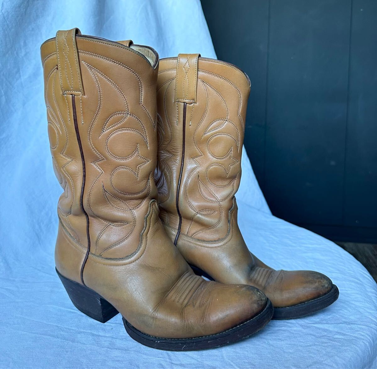 ビンテージ ウエスタンブーツ ブラウン ブーツ 26cm拍卖