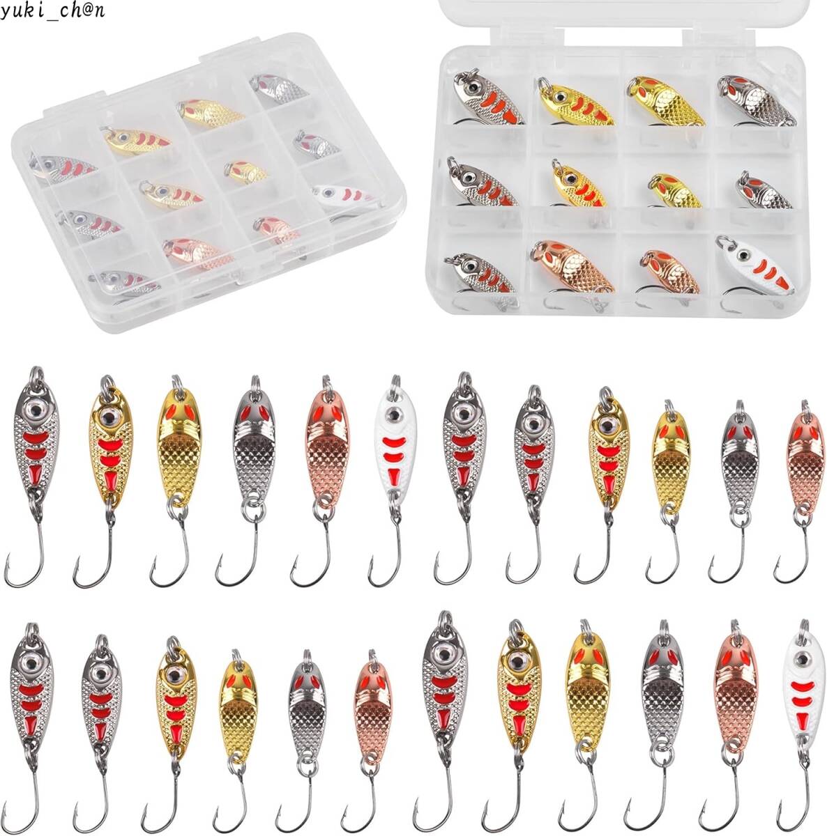 ルアーセット 釣り スプーン トラウト 渓流 ルアー スプーン 2g 2.5 3g 5g 亜鉛合金 ブレード 釣り 管釣り 渓流 ルアー 管釣り拍卖