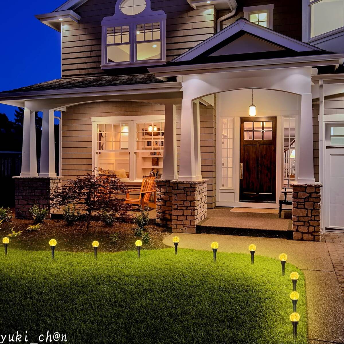 ガーデンライト 20球 電球色 埋込式 屋外 ソーラーライト 地中ストリングライト イルミネーションライト RGB雰囲気ライト 防水 8モード拍卖