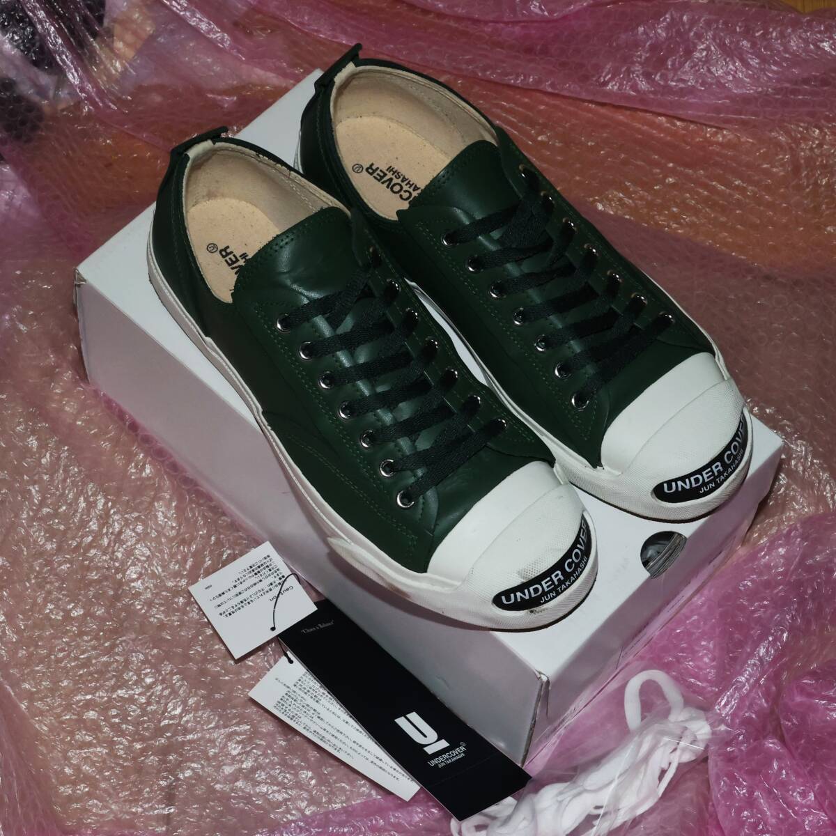 アンダーカバージャックパーセル型スニーカー緑L28cm前後UNDERCOVER拍卖