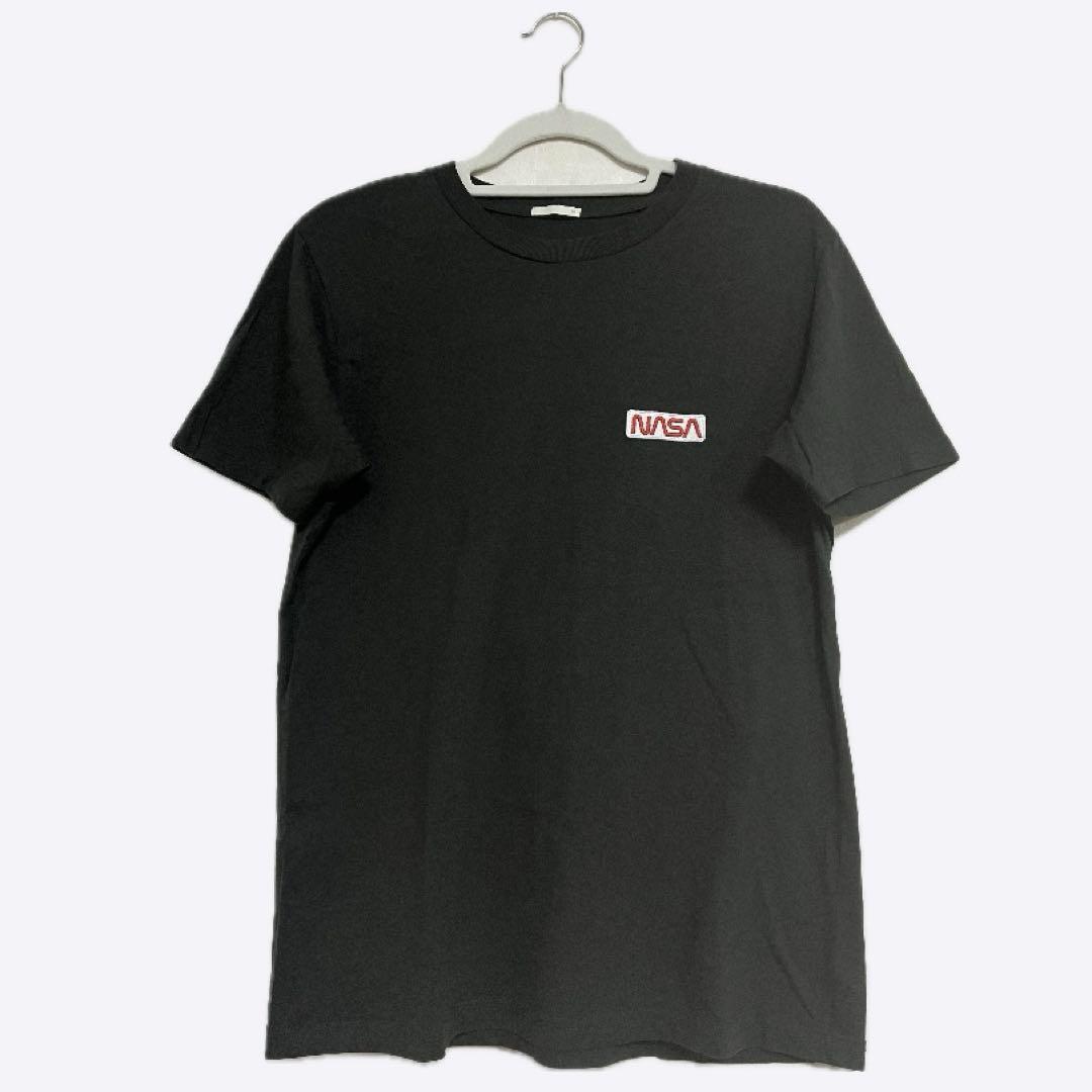 GU NASAロゴTシャツ グレー M 胸元 刺繍 半袖 春夏拍卖