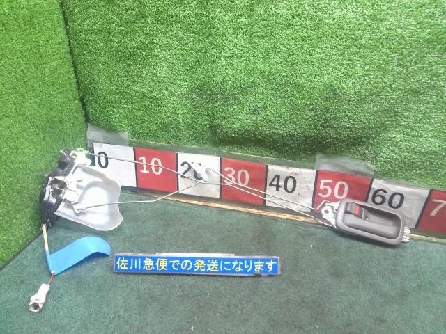 トヨタ 80系 80ランクル VX_LTD 後期 HDJ81V 左 フロント ドアロックソレノイド インナーハンドル付 2P 動作OK 汚れ有り 現状販売 中古拍卖