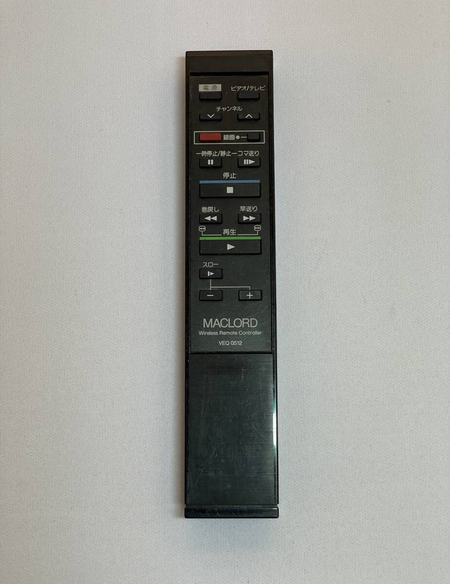 【中古・希少/動作確認済】★National・MACLORD/ナショナル:ビデオ/テレビ用リモコン(VEQ0512)★拍卖