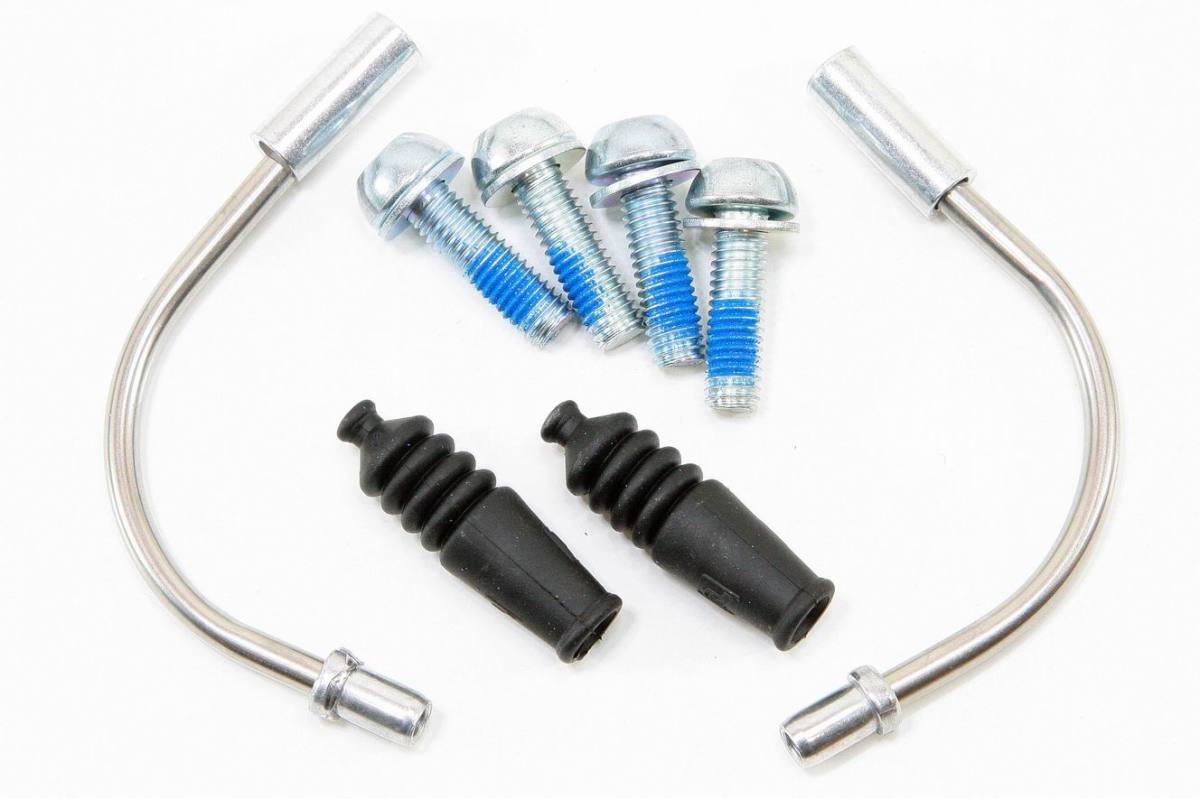 【即納】MicrOHERO 汎用 ボルト付 V-ブレーキ用 ビーパイプ リードパイプ ブーツ 自転車1台分拍卖