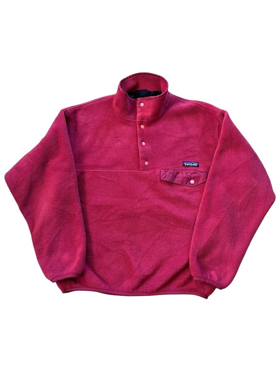★★★vintage ポルトガル製 patagonia パタゴニア スナップT 25450 サイズM ダークピンク★★★拍卖
