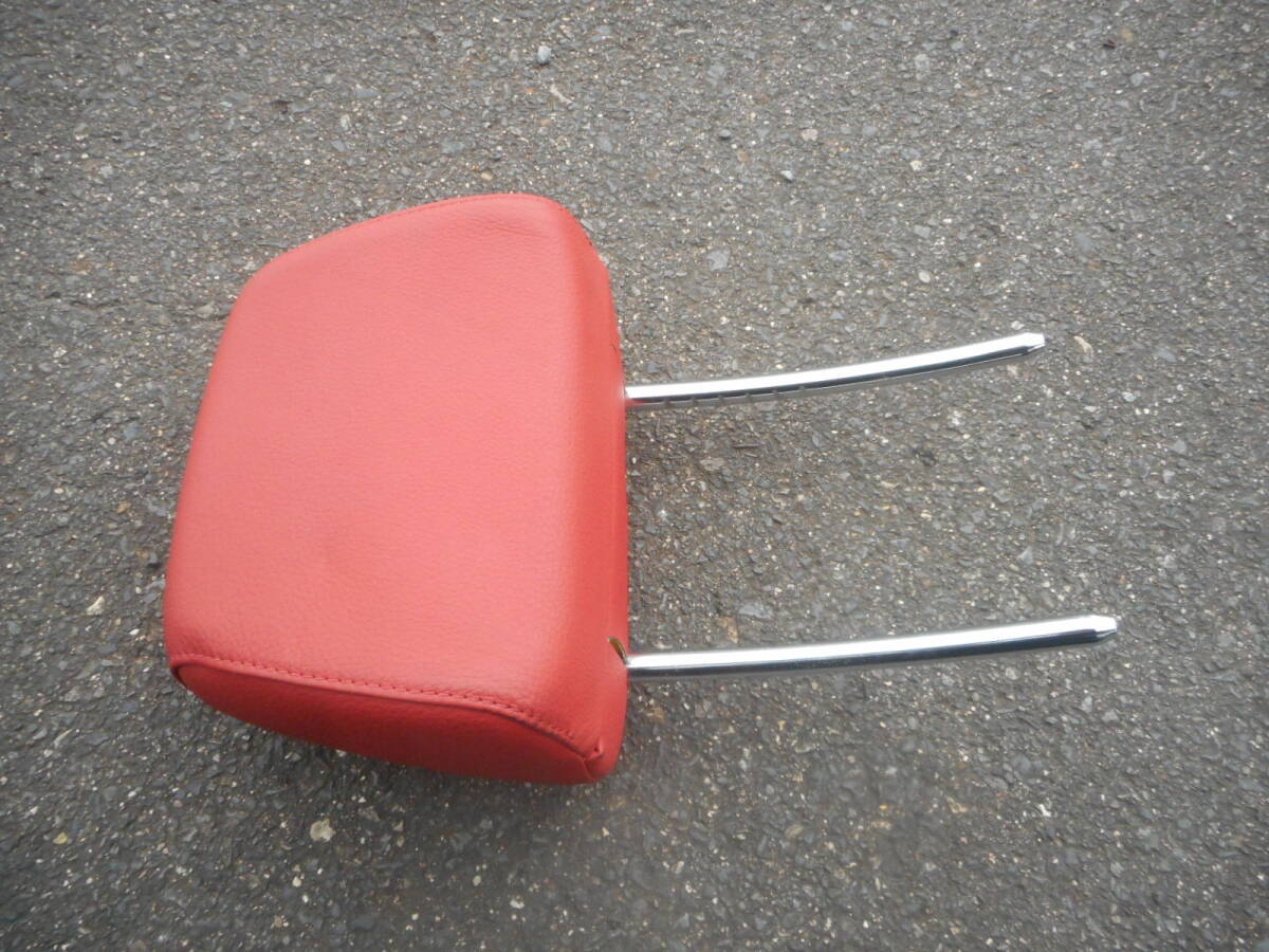 BMW 1シリーズ E82 純正 赤レザー ヘッドレスト フロントシート用 1個 綺麗拍卖