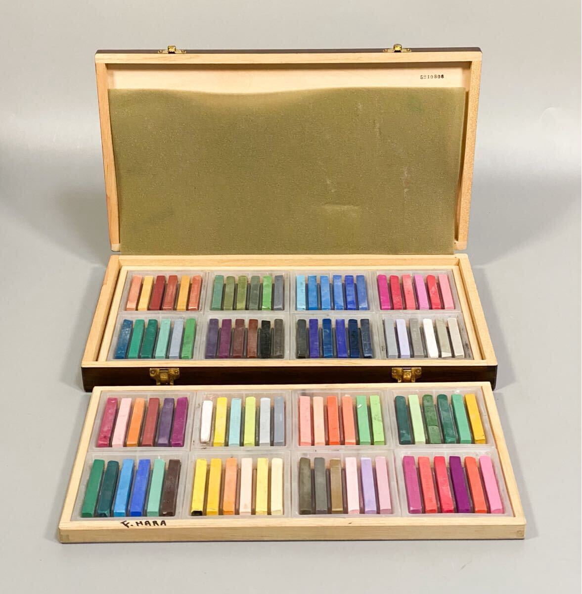 NOUVEL ヌーベル CARRE PASTEL 96 カレーパステル96色セット『NCT-96WN』木箱 ARTISTS&DESIGNERS MATERIALS 画材 アート 美術拍卖