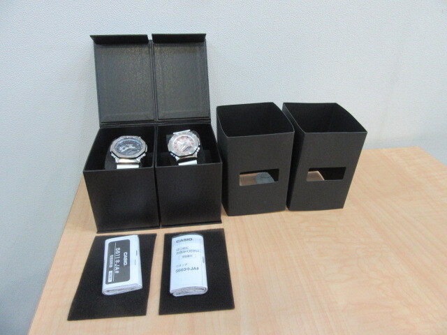【USED】 CASIO カシオ G-SHOCK ジーショック GM-2100WS(並品)/S2100WS(美品) プレシャスハートセレクション ペア 腕時計 #250113-1拍卖