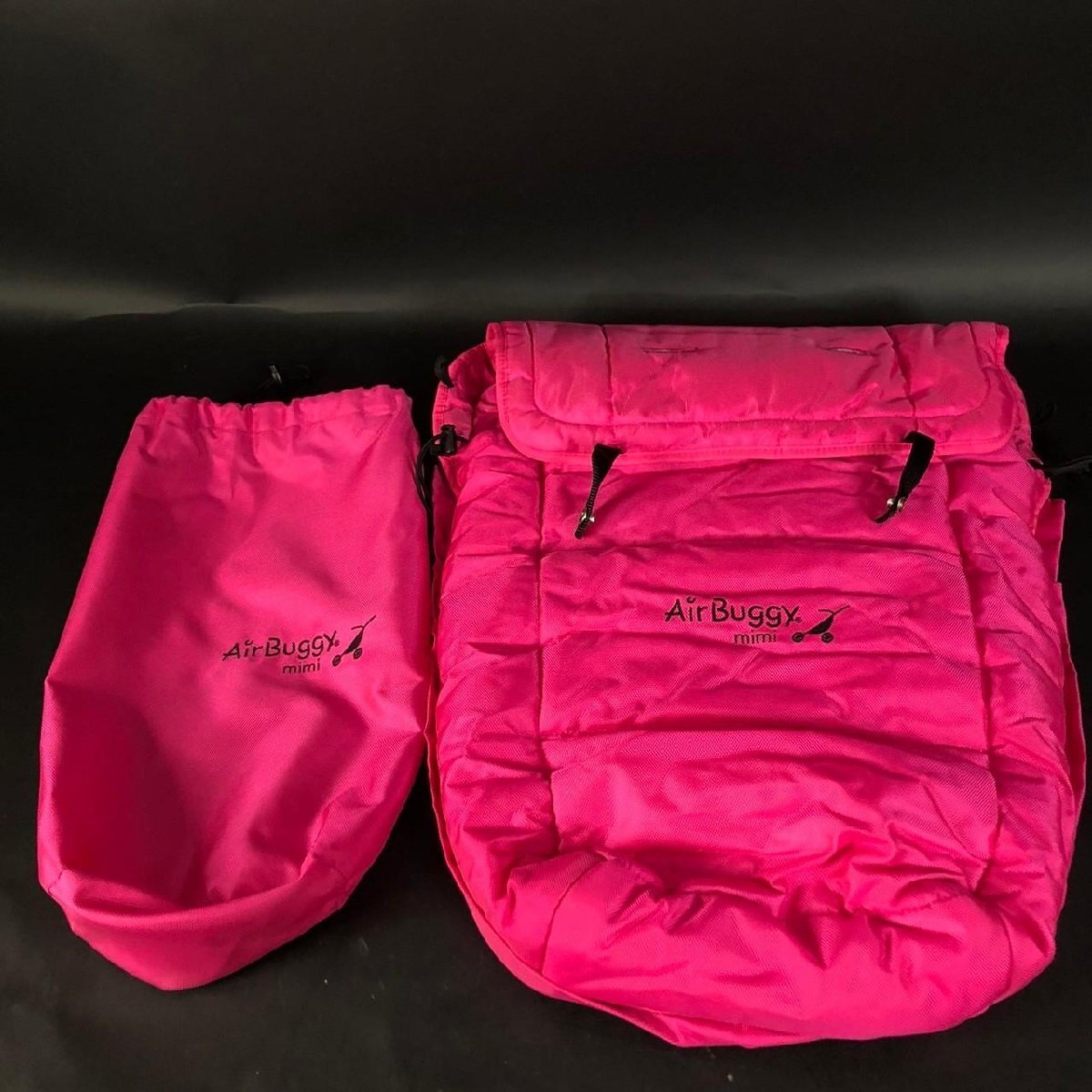SW1216-12-4 AirBuggymini エアバギー フットマフ ダウン ピンク ベビーカー アクセサリー ベビー品 袋有 ほつれ有 50×64×9㎝ 100サイズ拍卖