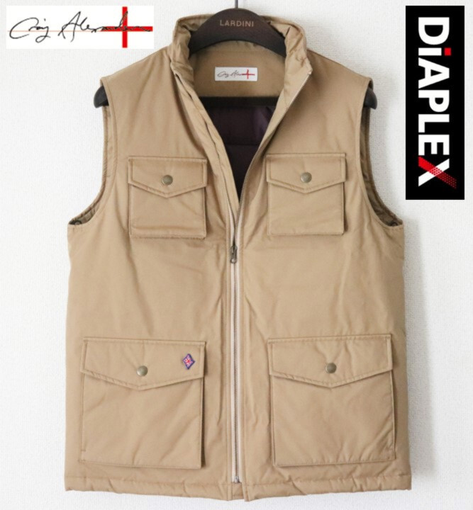 38,500円新品【クレイグアレクサンダー×DiAPLEX】多機能 ダウンベスト ピンバッジ取り外し可 M v6354拍卖