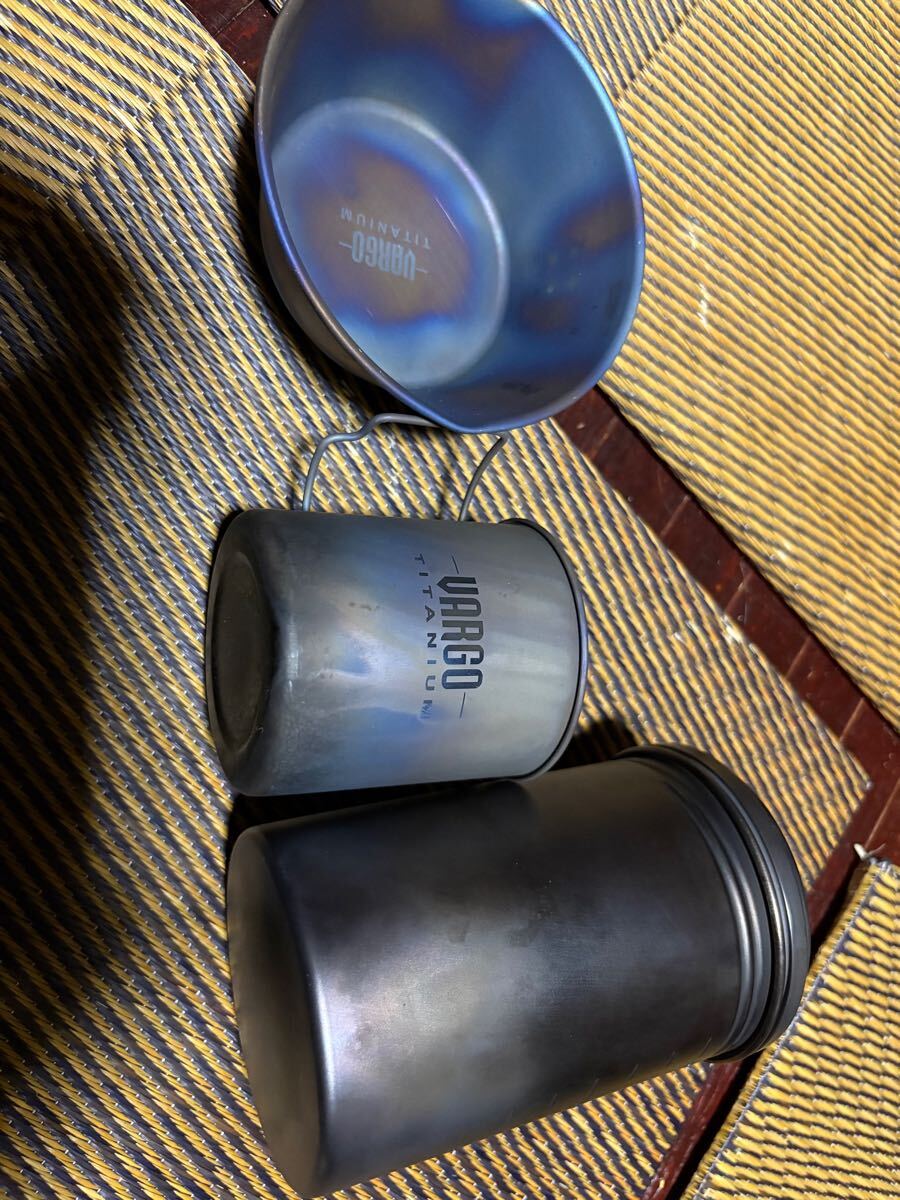 vargo bot セット シェラカップ ムーンライトギア ウルトラライト UL 登山 チタン拍卖