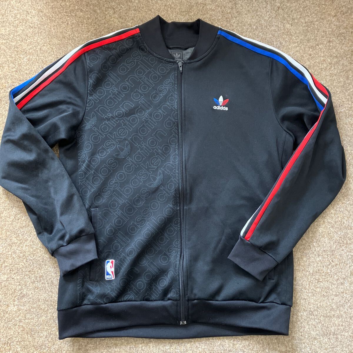adidas アディダス トラックジャケット L NBA バスケット ジャージ  ジャケット  ジップアップ トラックトップ拍卖
