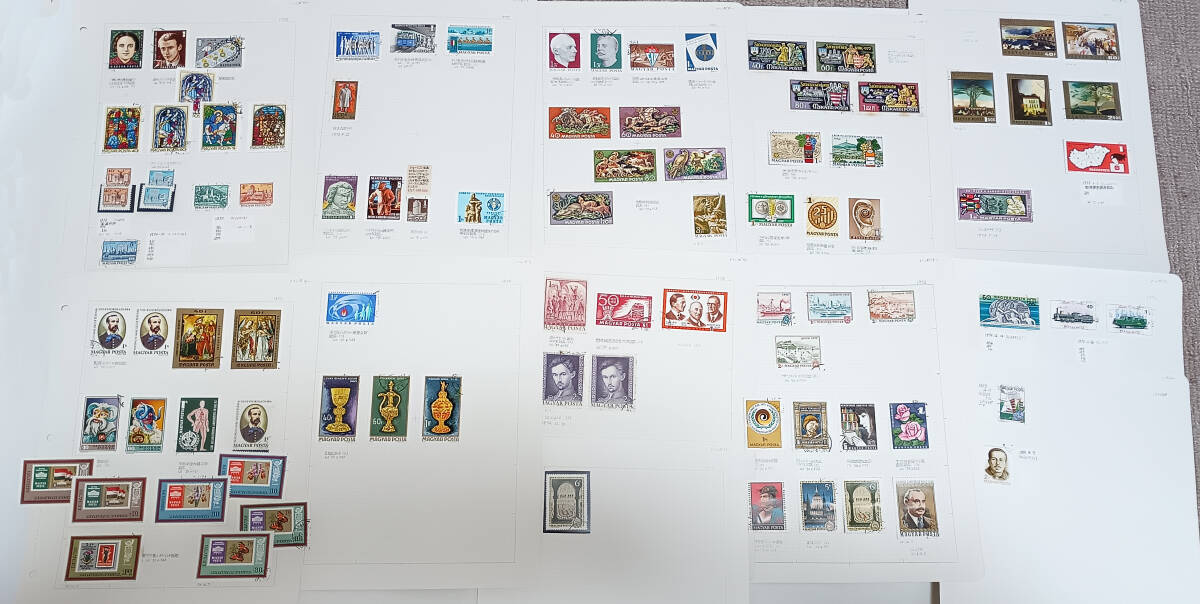 ハンガリー1970年切手 使用済みいろいろ 91枚 長期保管品拍卖