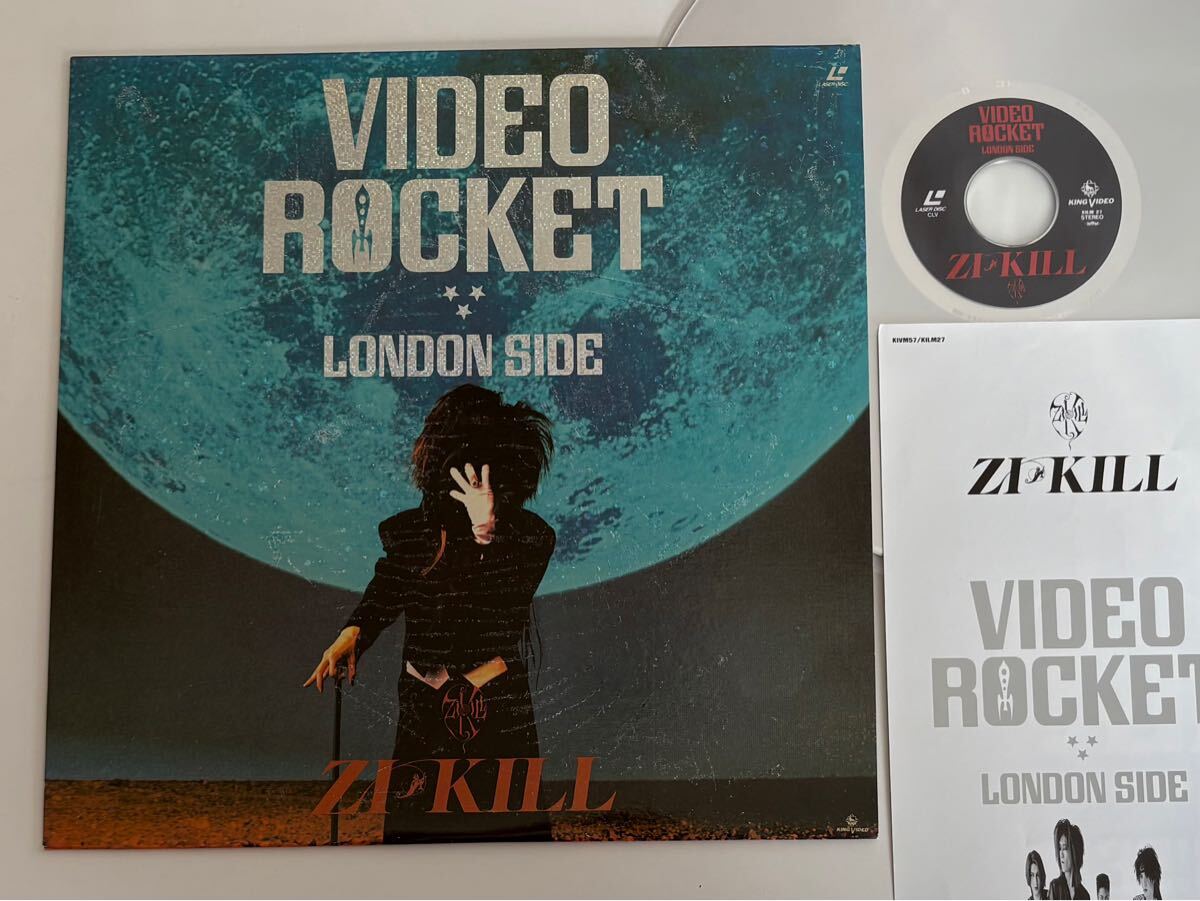 【ディスク美品】ZI:KILL / VIDEO ROCKET LONDON SIDE LD KILM27 ジキル,Bad Man/CALLING/I LOVE CAT/ROCKET/ナニモイラナイ TUSK,KEN,拍卖