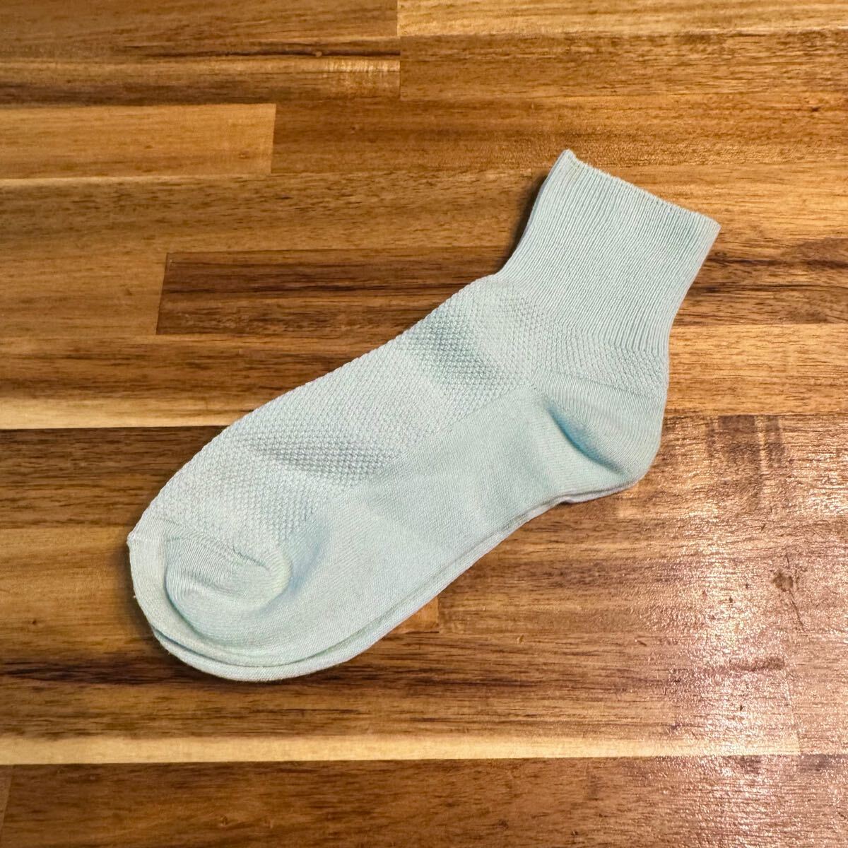 靴下 ソックス ミントグリーン 23-25cm拍卖