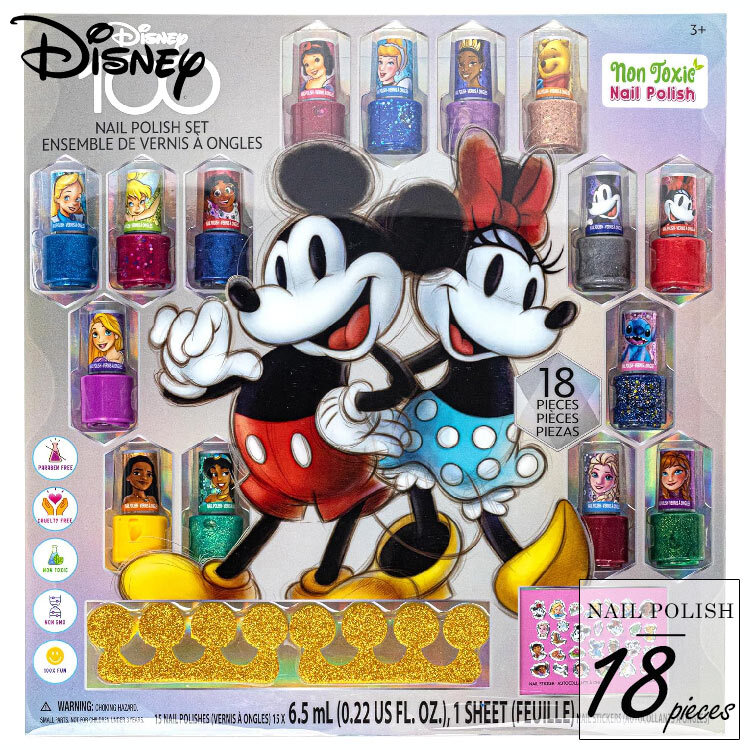 ディズニー プリンセス ミニーマウス キッズ用 ネイルセット 15本セット はがせるマニキュア おもちゃ オシャレ遊び 子供 マニキュア拍卖