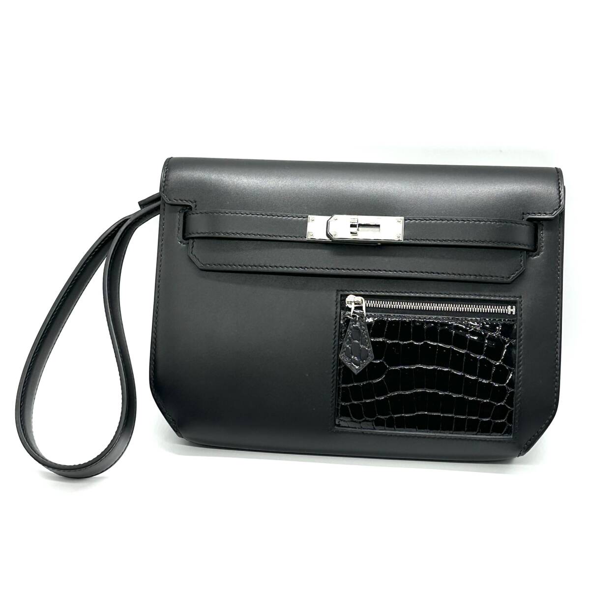 HERMES ケリー デペッシュ クラッチバッグ タデラクト ボックスカーフ拍卖