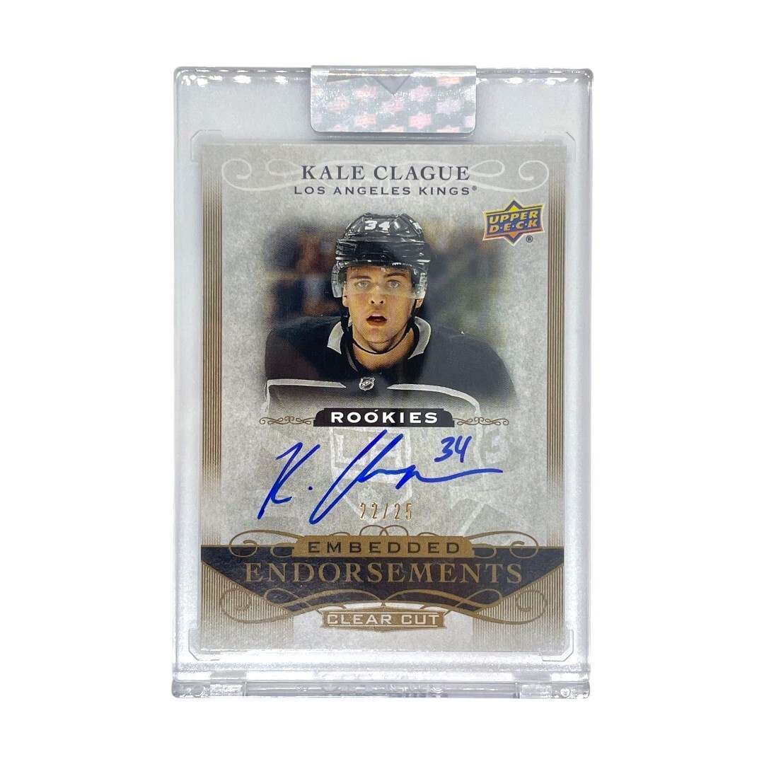 UPPER DECK NHLカード CLEAR CUT KALE CLAGUE LOS ANGELES KINGS 22/25 #EE-KC 中古 3拍卖