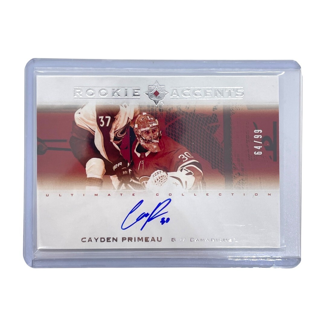 UPPER DECK NHLカード ULTIMATE COLLECTION CAYDEN PRIMEAU CANADIENS 64/99 #RA-CP 中古 IT1拍卖