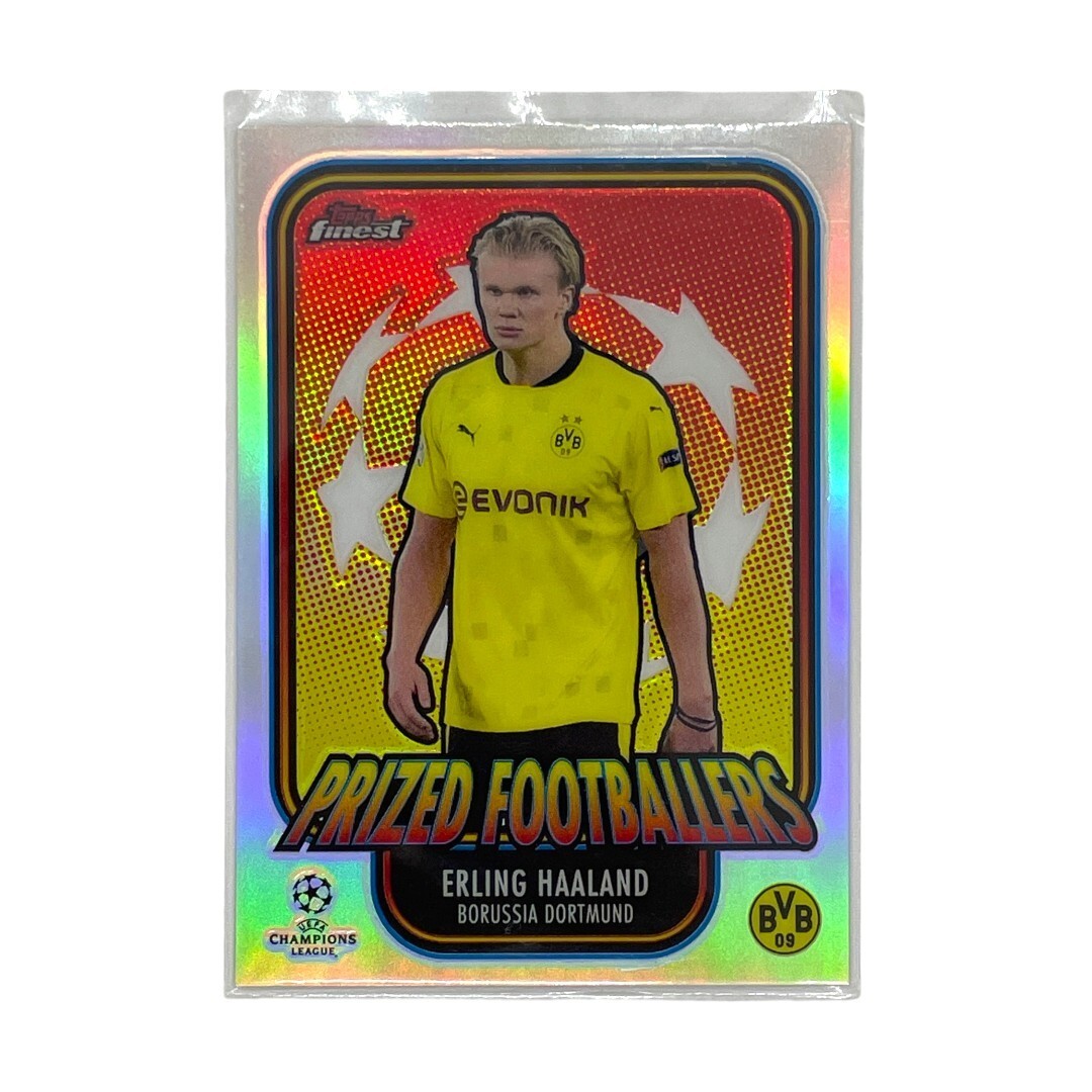TOPPS サッカーカード FINEST PRIZED FOOTBALLERS ERLING HAALAND BORUSSIA DORTMUND #PF-EH 中古 3拍卖