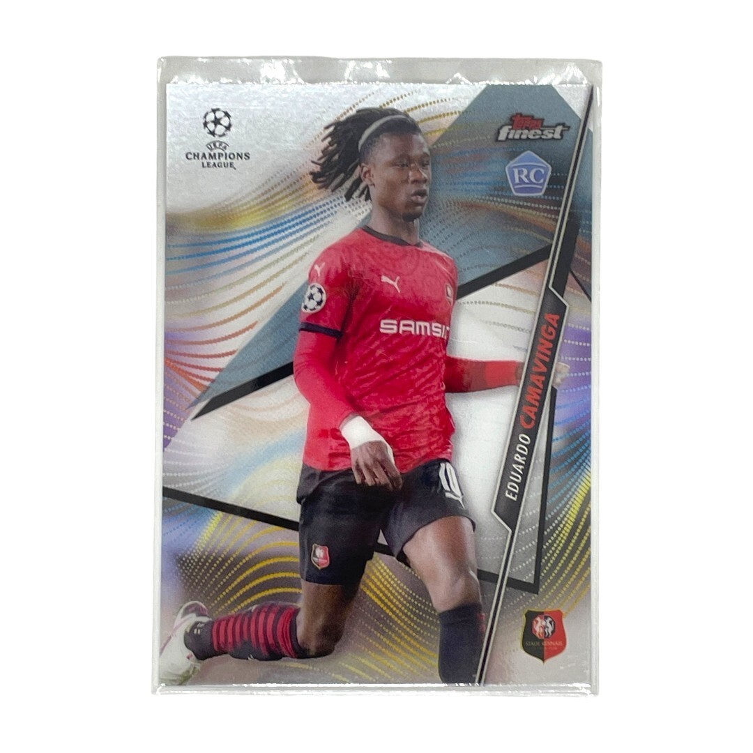 TOPPS サッカーカード FINEST EDUARDO CAMAVINGA STADE RENNAIS #71 中古 3拍卖