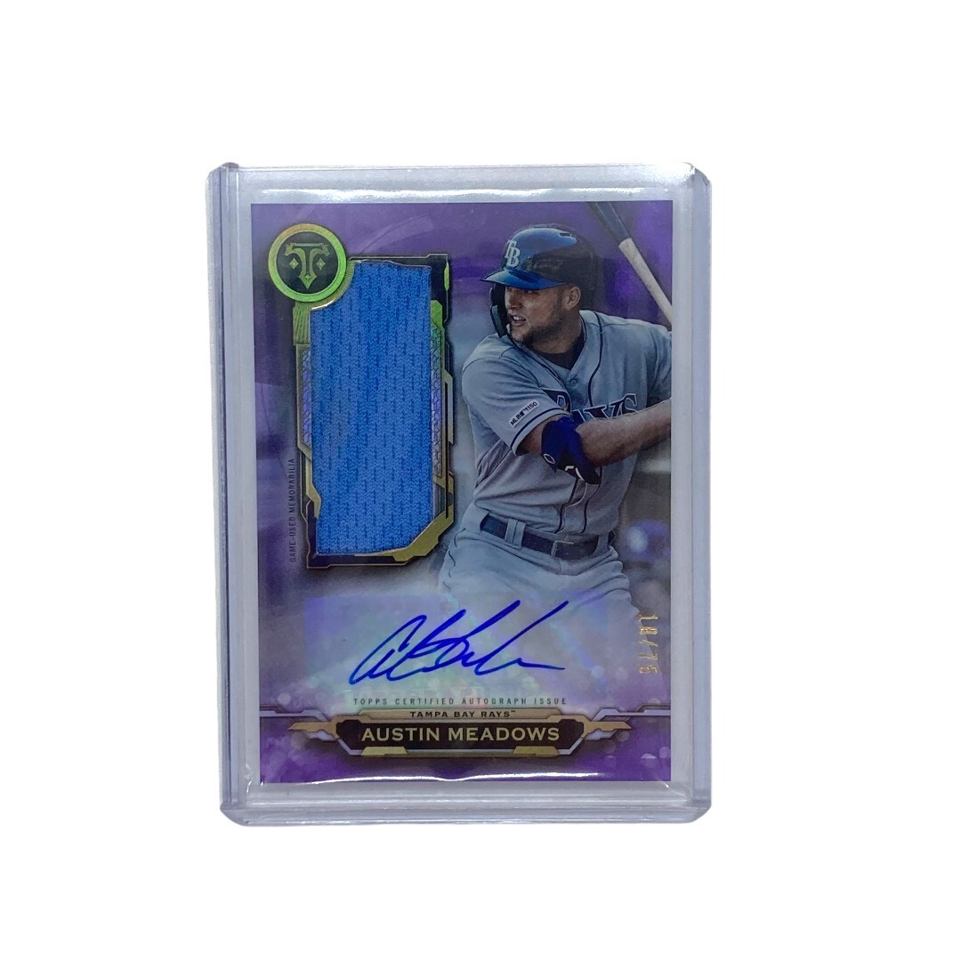 TOPPS MLBカード TRIPLE THREADS AUSTIN MEADOWS 18/75 #AUJR-AM 中古 3拍卖