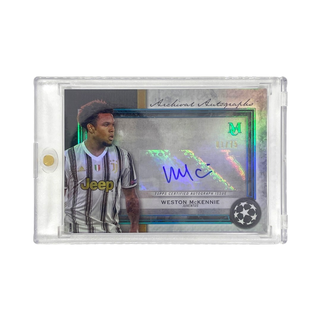 TOPPS サッカーカード MUSEUM COLLECTION ARCHIVAL AUTOGRAPH WESTON McKENNIE JUVENTUS 01/75 #AA-WM 中古 3拍卖