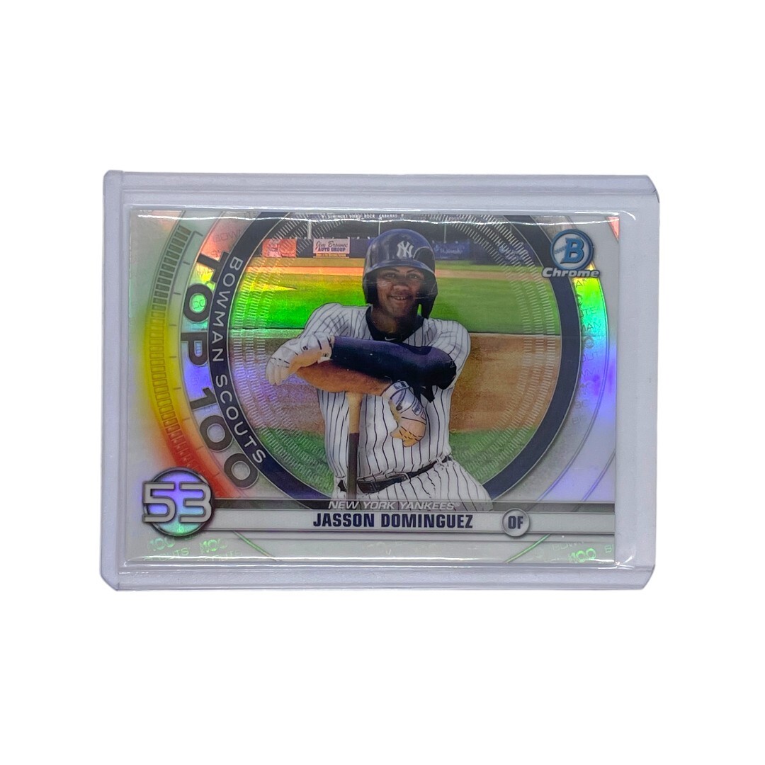 TOPPS MLBカード BOWMAN CHROME TOP 100 JASSON DOMINGUEZ #BTP-53 中古 3拍卖