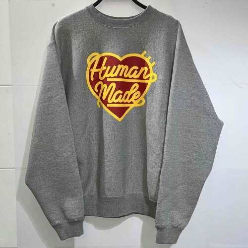 HUMAN MADE 25ss HEAVYWEIGHT SWEATSHIRT XLサイズ ヒューマンメイド ハートプリントクルーネックスウェットシャツ拍卖