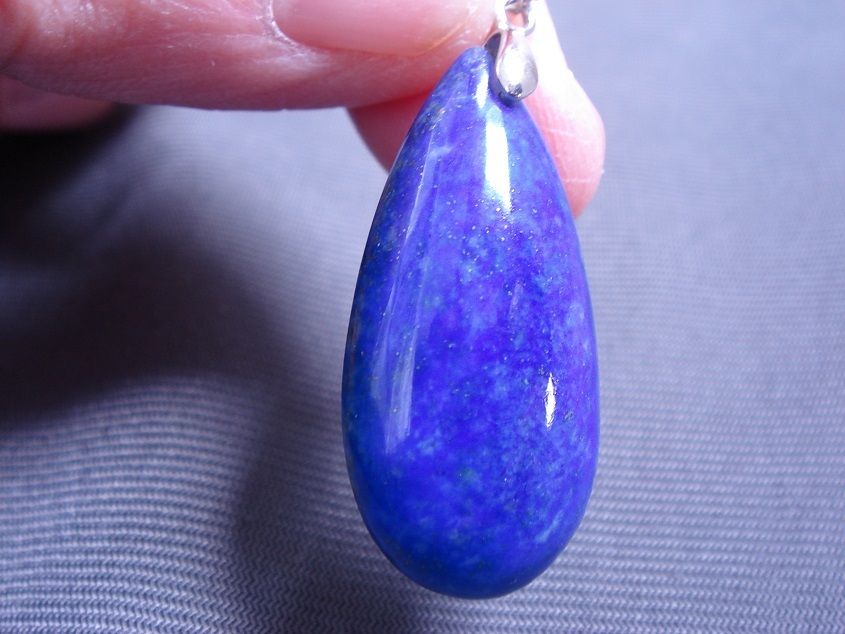 ★★風水お守り,天然ラピスラズリのペンダントトップ☆M1拍卖