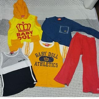 男の子用 服 100 まとめ ベビードール 5点セット BABYDOLL拍卖