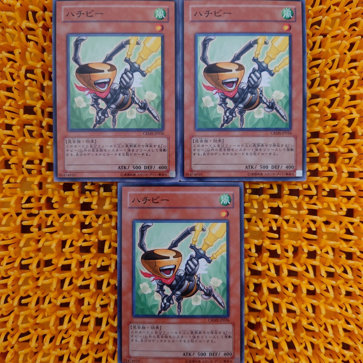 遊戯王 傷あり ハチビー 3枚拍卖