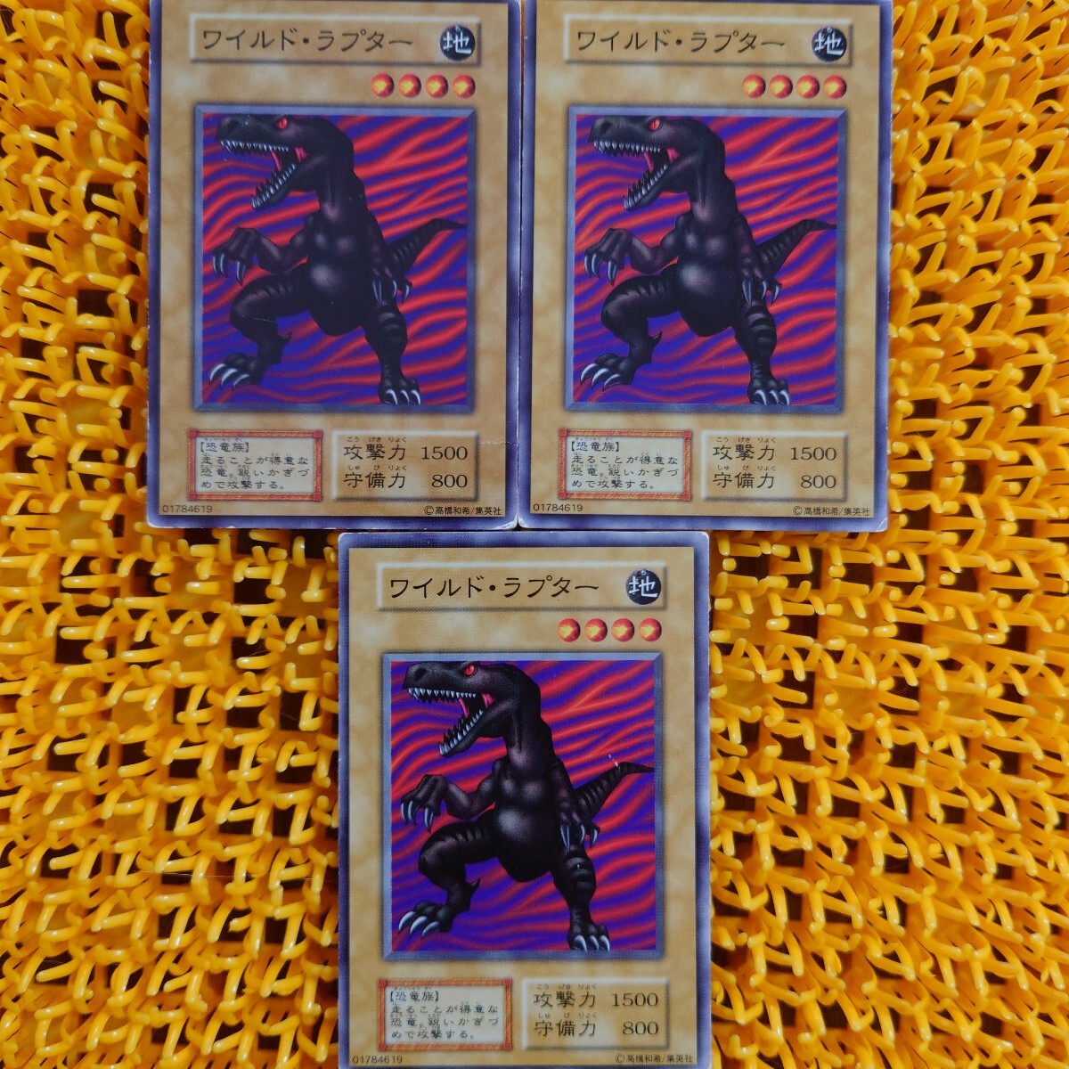 【ジャンク】遊戯王 傷あり 3枚 ワイルド・ラプター拍卖