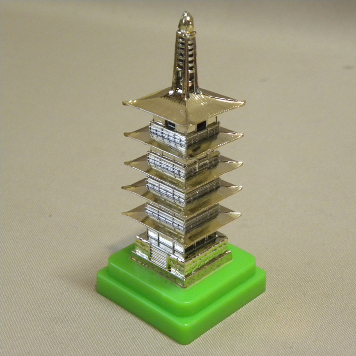 1970年代 当時物 縁日 屋台 輪投げ 景品 五重塔 ( 昔の ビンテージ 昭和レトロ お祭り テキ屋 的屋 露店 )拍卖