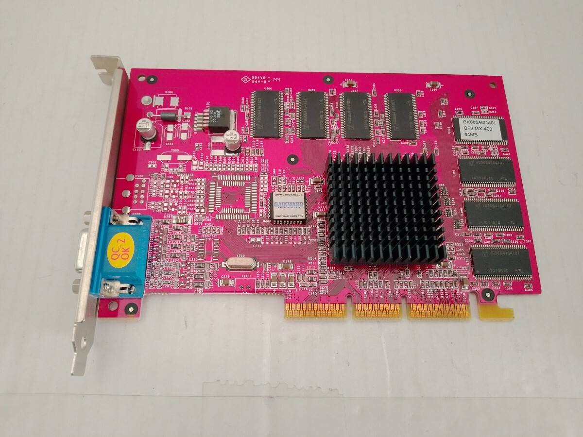 GF2 MX-400 MX400 64MB AGP接続 ジャンク ビデオカード拍卖