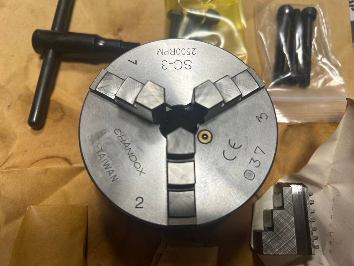 3つ爪スクロールチャック 新品 CHANDOX(チャンドックス)拍卖