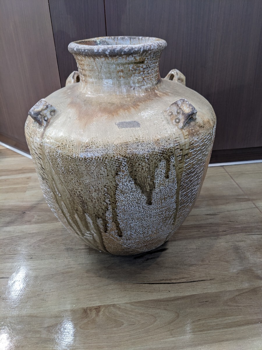 ◆引き取り限定◆壺◆作者不明№5566 陶器 陶磁器 つぼ 焼き物 アンティーク 置物 飾り 骨董品 拍卖