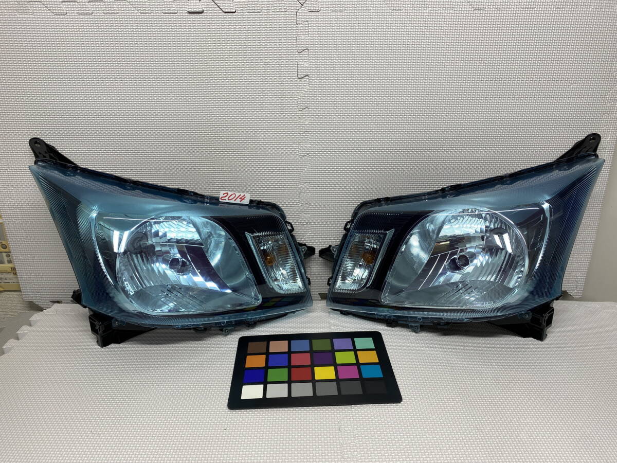 2014 * ブルーレンズでお洒落な感じになります *ムーヴ LA100S LA110S 後期 ヘッドライト 左右 レベ付 W1148拍卖