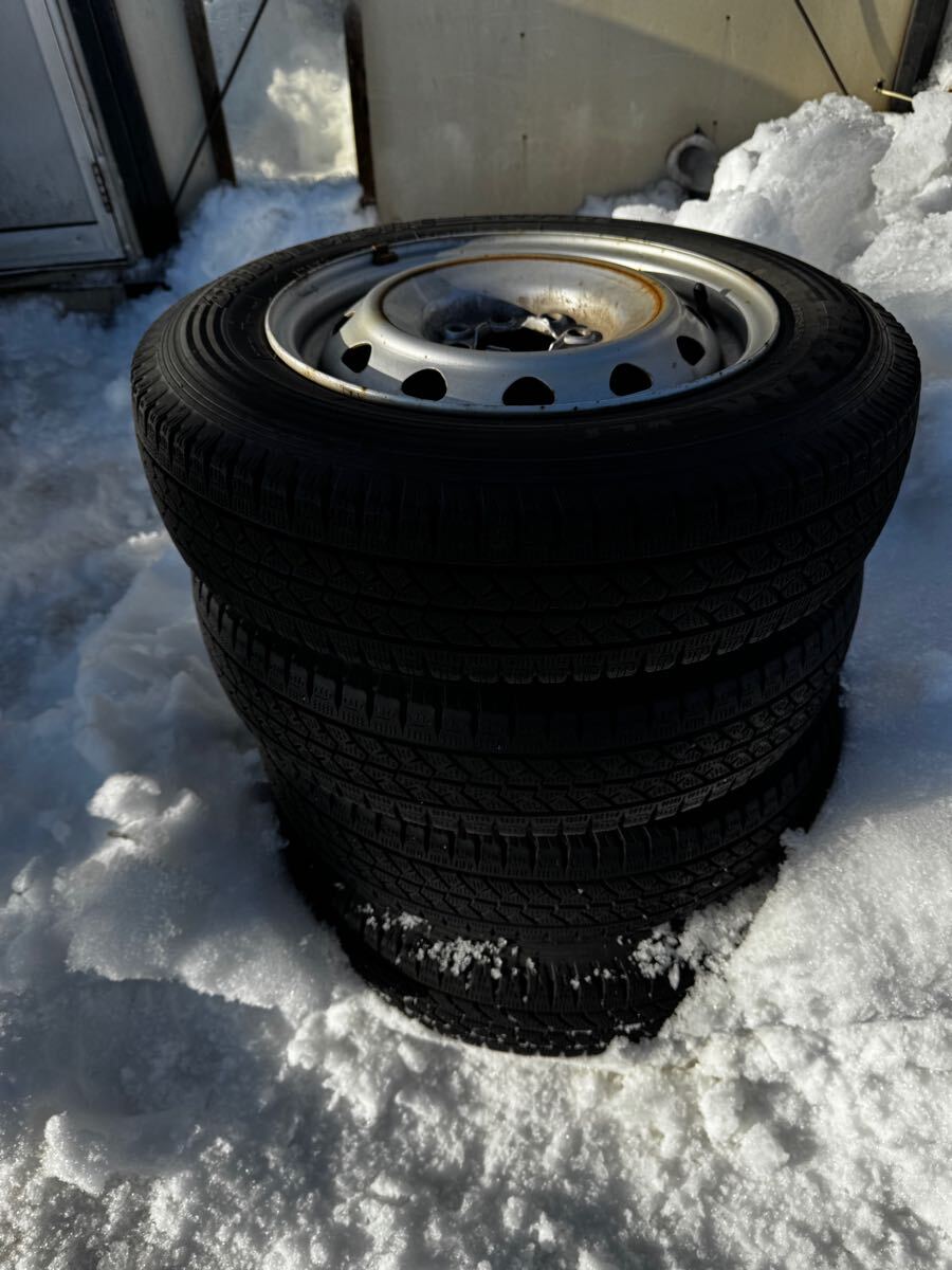 Y1217 155/80R14 88/86N LT ブリヂストン brigestone 2023年 PCD100 4H 5J PROBOX SUCCEED プロボックス サクシード 4本セット 拍卖