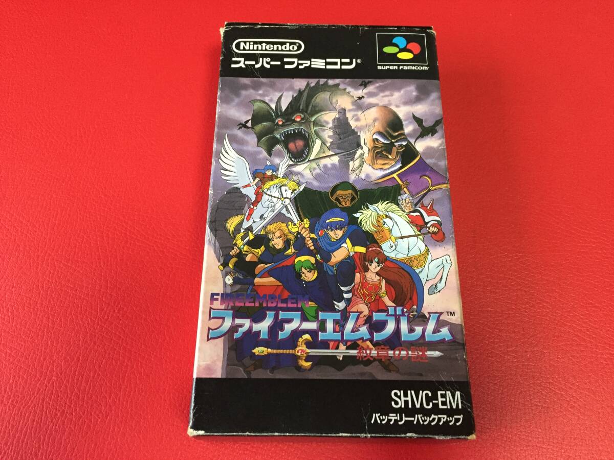 ◆ファイアーエムブレム 紋章の謎/箱・取説付き/スーパーファミコンソフト/SHVC-EM #X06YY1拍卖