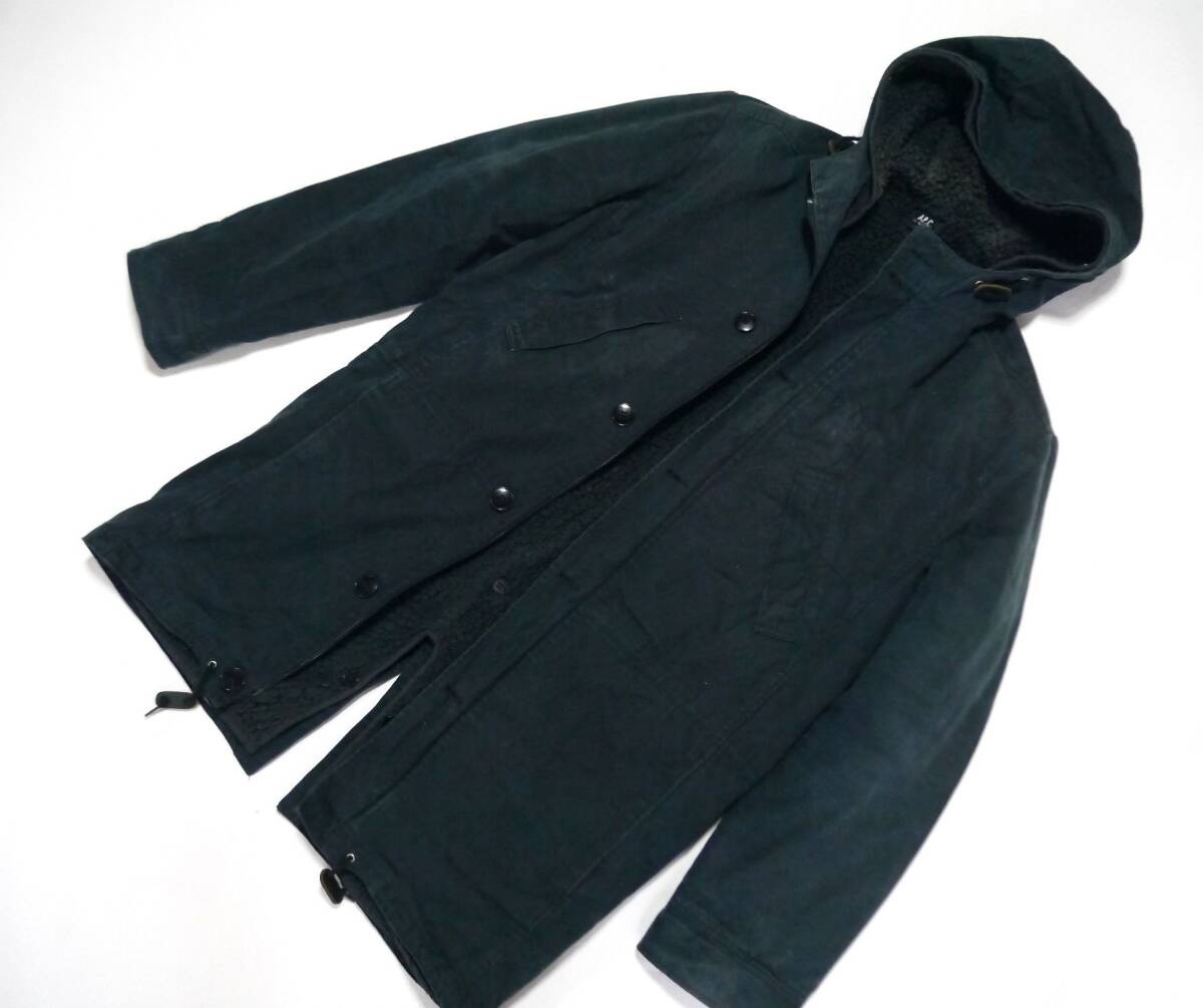 a.p.c. アーペーセー ボアライナー モッズコート (XS) 2way M51 ミリタリージャケット拍卖