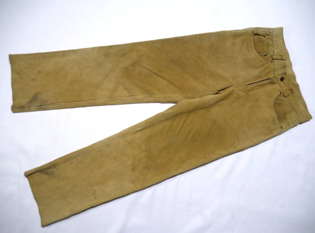 Schott ショット USA製 スウェードパンツ (W30) アメリカ製 レザーパンツ拍卖