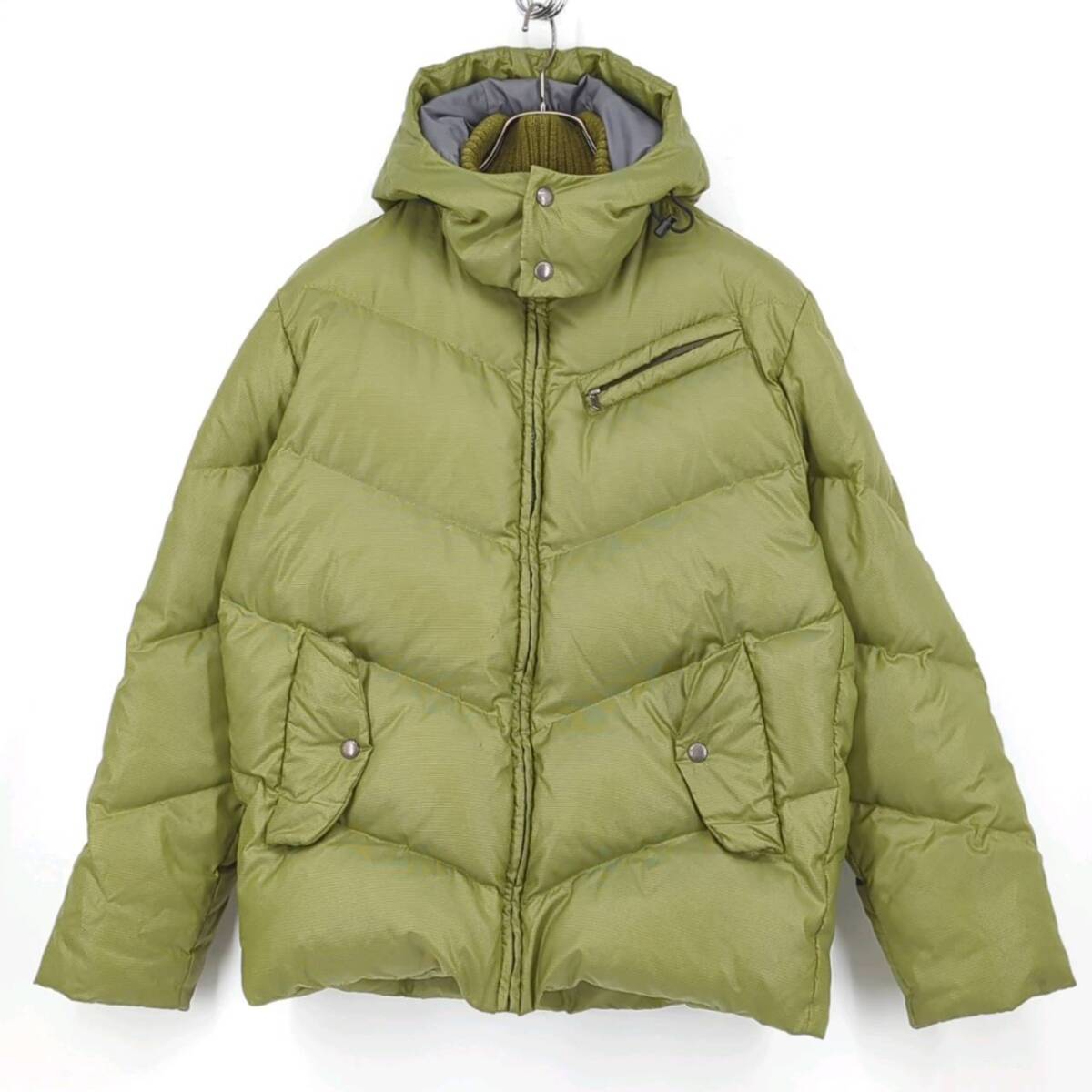 M スライダー引手なし AIGLE エーグル ダウンジャケット モスグリーン SOFILETA素材 フード メンズ アウター アウトドア 8504-77418 ou0816拍卖