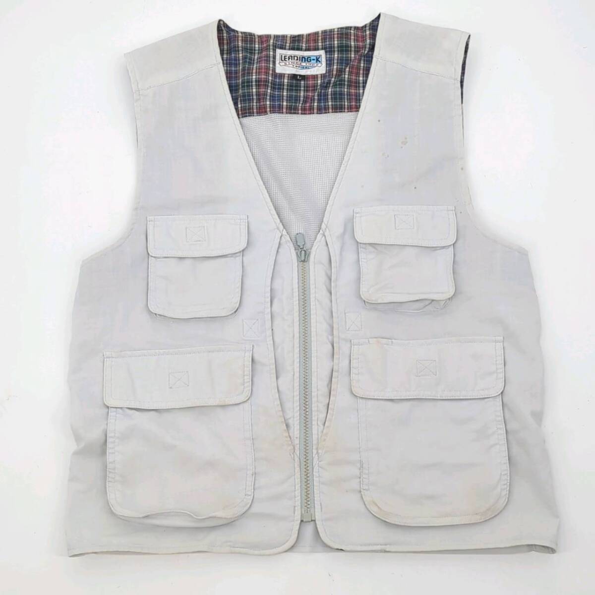 L LEADING-K ベスト 作業ベスト ライトグレー ou0832拍卖
