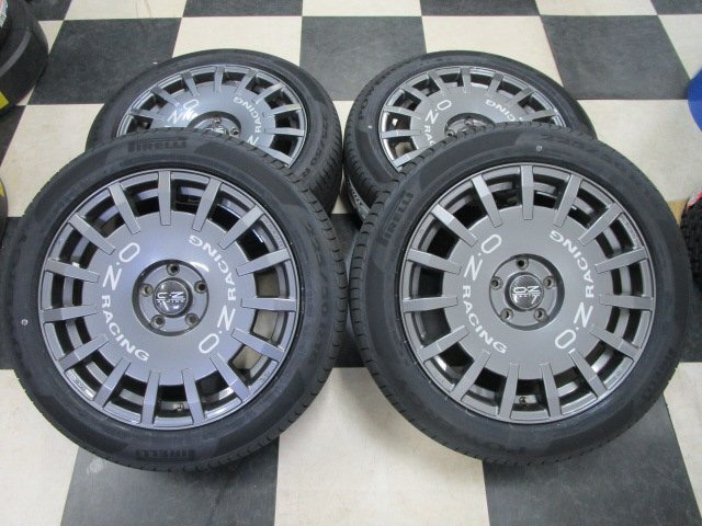 OZ RACING レーシング Rally Racing 18インチ MINIクロスオーバー ミニ 7.5J +50 5H112 中古 24年製 PIRELLI POWERGY 225/50R18 新品拍卖