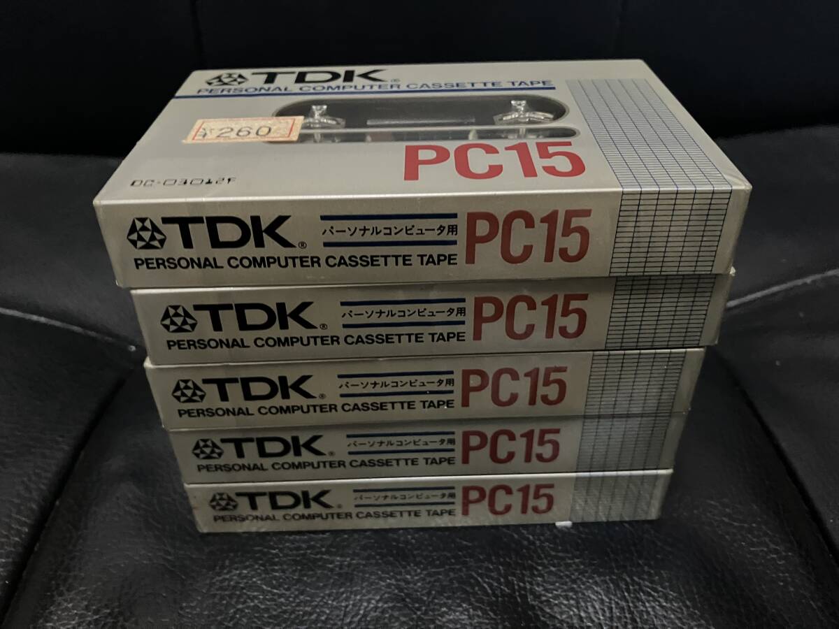 TDK PC15 コンピューター カセット テープ 5個拍卖