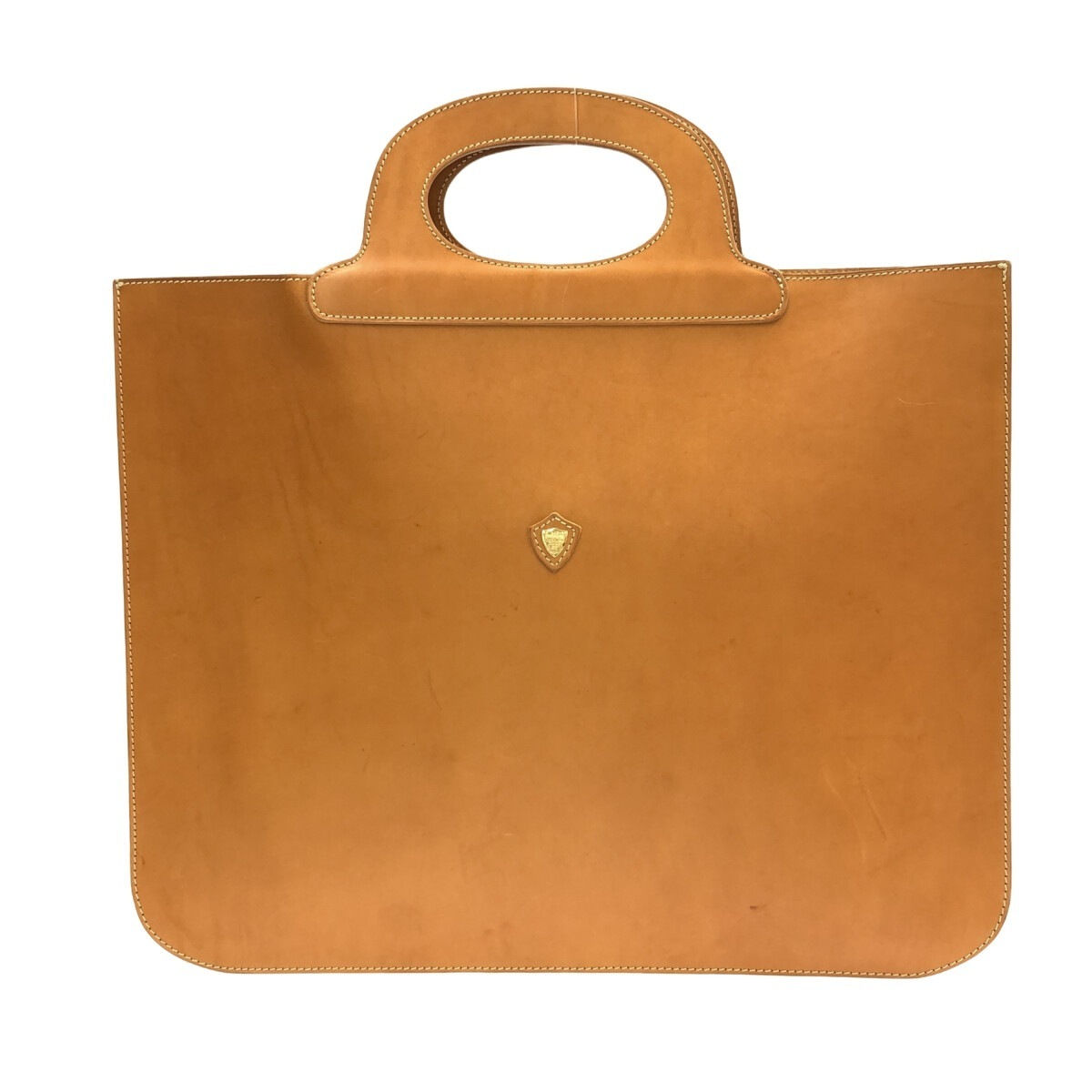 CHAMBORD SELLIE シャンボールセリエ トートバッグ ハンドバッグ 肩掛け 手持ち鞄 薄型 レザー キャメル系拍卖
